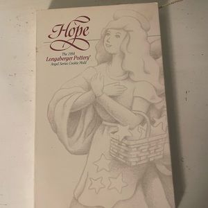 Longaberger Pottery Angel Cookie Mold